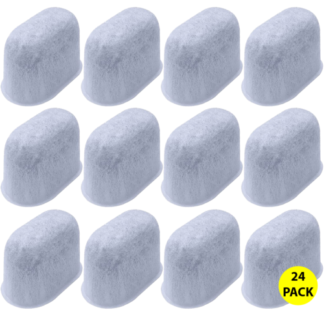 24 Pack - Keurig®Compatible Activated Carbon Replacement Water Filters by GiddyBrew - Universal Fit for Keurig® 1.0 and Older Models