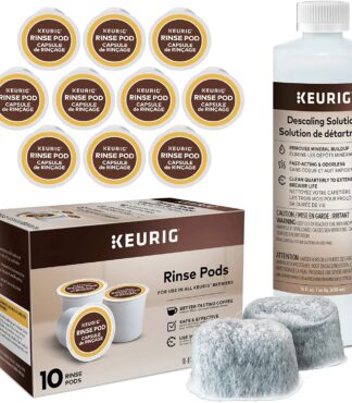Keurig 3-Month Brewer Maintenance Kit Includes Descaling Solution, Water  Filter Cartridges & Rinse Pods, Compatible Classic/1.0 & 2.0 K-Cup Coffee